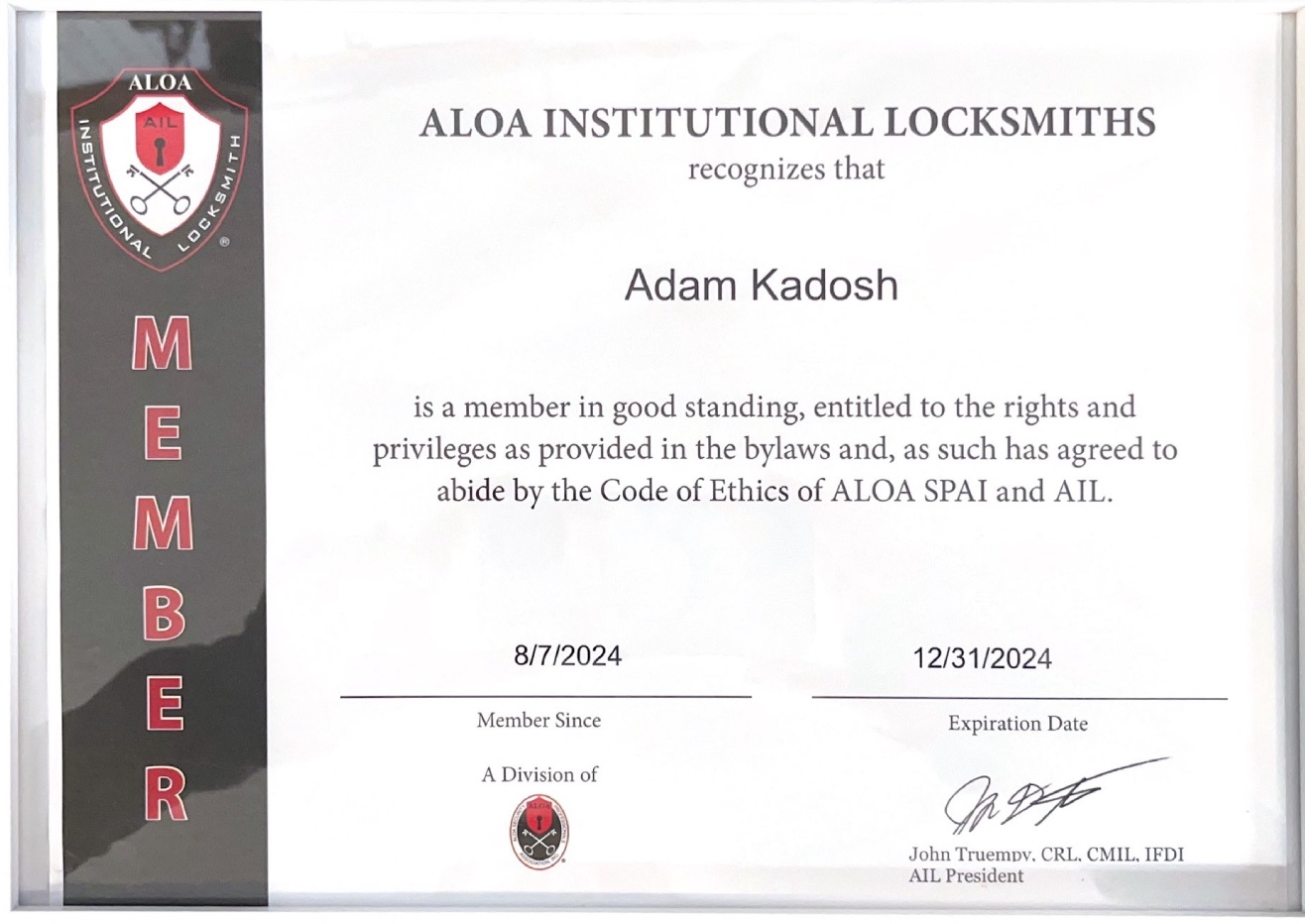 aloa cert1.jpg in Charleston, SC