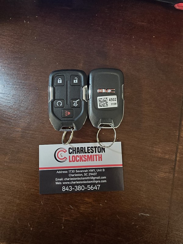 GMC key replacement in charleston sc