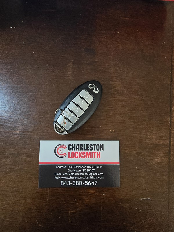 Infiniti key replacement in charleston