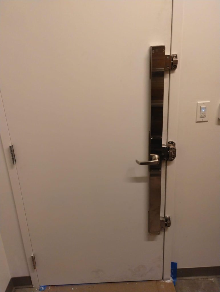 Latch guard installation Charleston commercial locksmith
